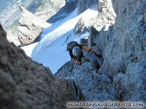 monte bianco midi - plan traversata